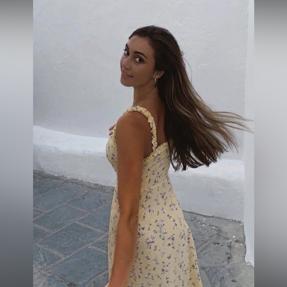 Floral Yellow Sundress
